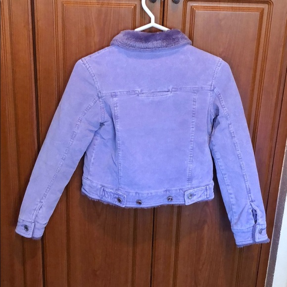Blue Spice purple corduroy girls winter jacket-XL - Picture 2 of 3
